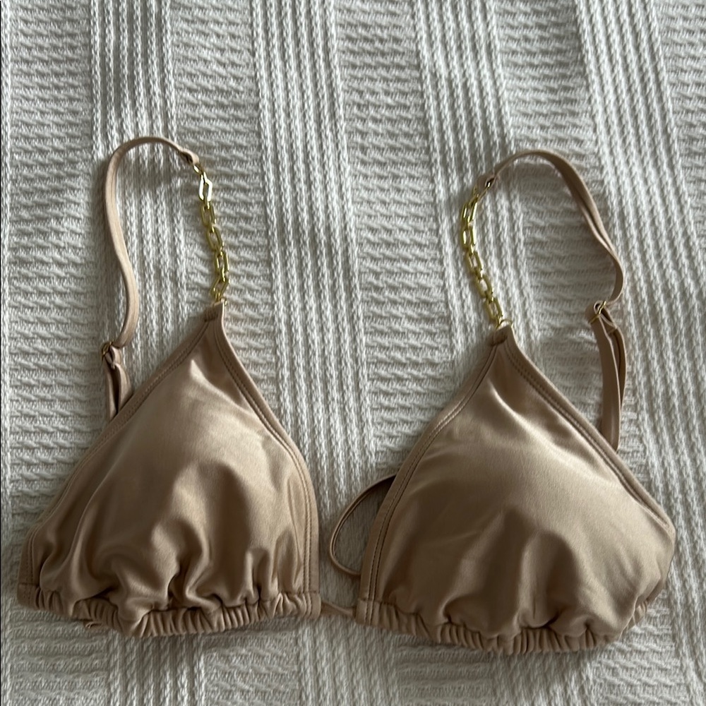 Shade & Shore Tan Gold Bikini Top